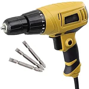 electric 350w screwdriver machine drill 10mm screw gun 750rpm power torque Forward Reverse Control with Multiple Tools & magnetic PH2 plus and minus bit-XP-SD12H [color_multi/material_Plastic]