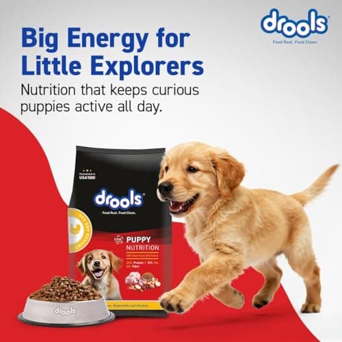 Drools Puppy Dry Dog Food 1.2Kg Pack | Chicken and Egg Flavour | Optimal Growth | Healthy Coat & Skin | Strong Immune System | Enhanced Palatability 4