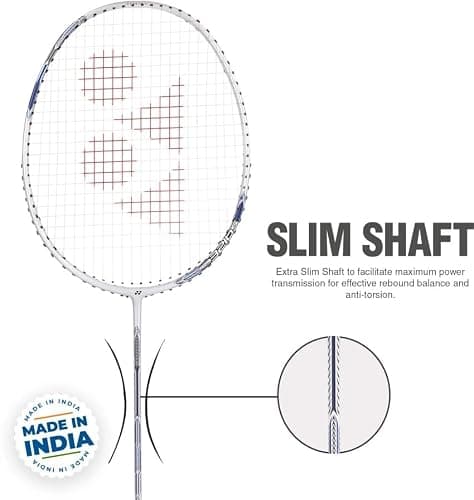 YONEX Astrox Attack 9 Badminton, Pearl White, 80 Grams, Made in India 3