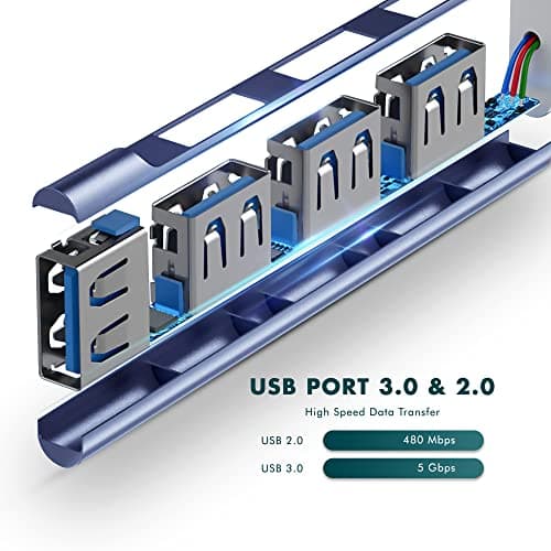 Wayona Type C USB Hub 4 Ports (1 USB 3.0 & 3 USB 2.0 Ports) Compatible for Data Transfer, Laptops, Pc, MacBook and Smartphones with Type C Port (Grey) 5