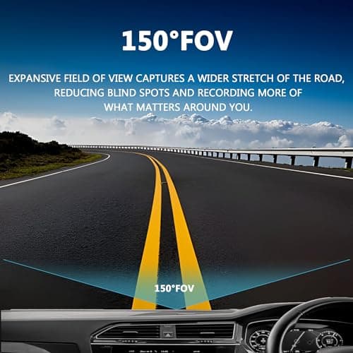 ZIQO L200 Dash Cam for Car 2K 1440P QHD | WiFi & App Control | 150° Wide Angle | Night Vision | G-Sensor | Loop Recording | 128GB | 1 Year Warranty 3