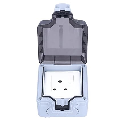 Generic Waterproof Electrical Outlet, Switch 250V 15A IP66 Durable Dustproof Outdoor Socket for Hotel'