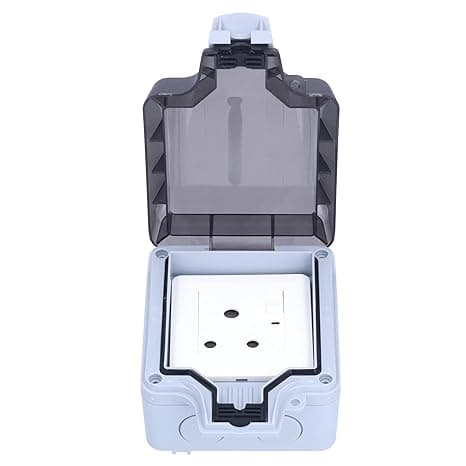 Generic Waterproof Electrical Outlet, Switch 250V 15A IP66 Durable Dustproof Outdoor Socket for Hotel'