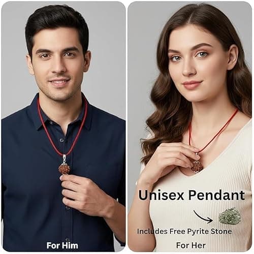 Arihant Gems & Jewels ® 7 Mukhi Rudraksha Pendant in 925 Silver | Original & Certified Seven Face Rudraksha Locket for Wealth, Prosperity & Good Luck | Nepali Bead Spiritual Pendant for Men & Women |  4