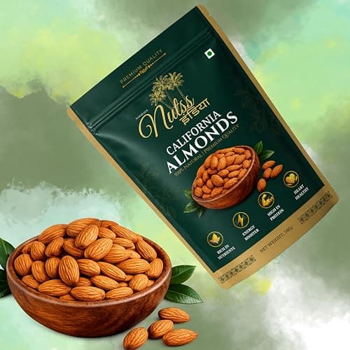 NUTSS INDIA Premium Almonds 500g | California Badam Whole | Fresh Raw Almond Nuts | Nutritious Dry Fruits | Healthy Daily Nutrition 4