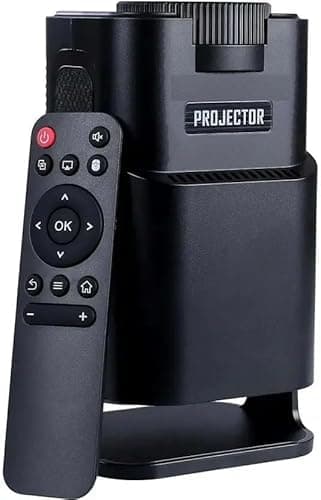 Portable Mini Projector, 4K 1080P Full HD Projector, Support Video Projector, WiFi 5G BT 5.0, Cinema Projector 180° Can Be Rotated, Android 11, Compatible with TV Stick/Windows for Kids and Adults.PX5