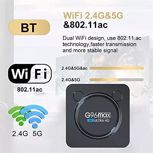 AUSHA® G96 Android 10 | 4GB Ram 32GB ROM | Dual WiFi 2.4/5 Ghz | Bluetooth | AMLOGIC Processor | 4K Android Mini PC Box 5