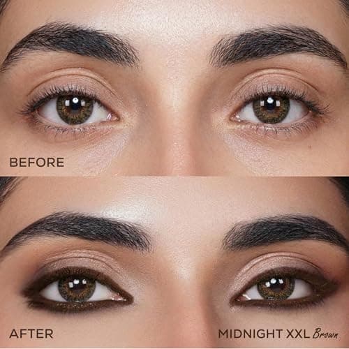 RENEE Midnight XXL Kajal | Brown Kohl Pencil with Built-in Sharpener | Waterproof, Smudge-proof, 24Hr Long-Lasting | Ultra-Rich Pigment, Smooth Glide | 1.5g 4