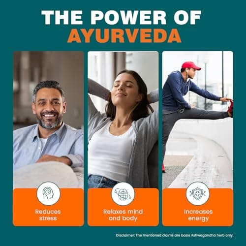 Himalaya Ashwagandha - General Wellness Tablets, 60 Tablets | Stress Relief | Rejuvenates Mind & Body 4