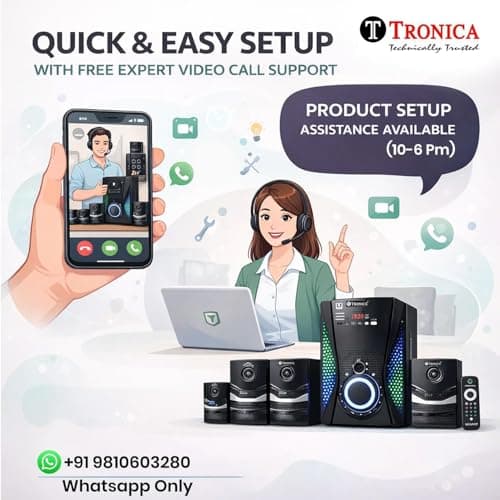 TRONICA Super King 5.1 40Watt |Bluetooth Home Theater System |Multimedia Speaker with Subwoofer| Deep Bass Sound System for TV, Laptop & Phone | Movies & Gaming | USB, FM, AUX & Remote Control 2
