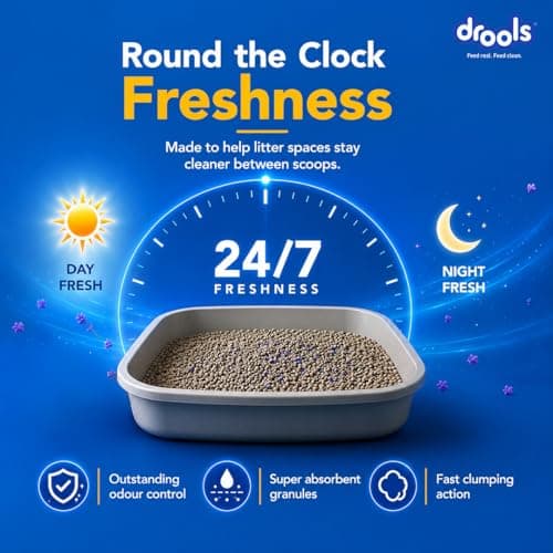 Drools Cat Litter for Multiple Breeds 10kg | Lavender Fragrance | Pet & People Friendly | Long Lasting | Super Absorbent 4