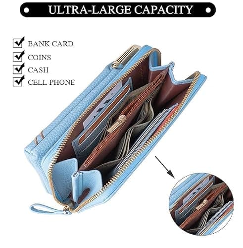 NOJTI Women’s Mobile Sling Bag Korean Style Mini Crossbody Phone Purse PU Leather Small Shoulder Bag for Girls Travel Wallet Pouch with Strap-Grey 5