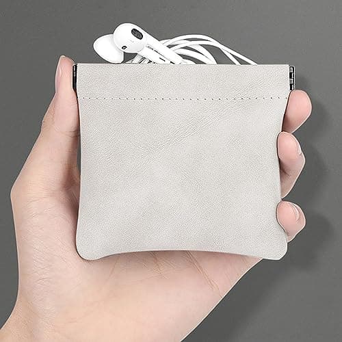 wolpin Cable Organizer Pouch Small Case for Earphones, Data Cables, Charger, Pen Drives, Memory Card, (Grey) 2