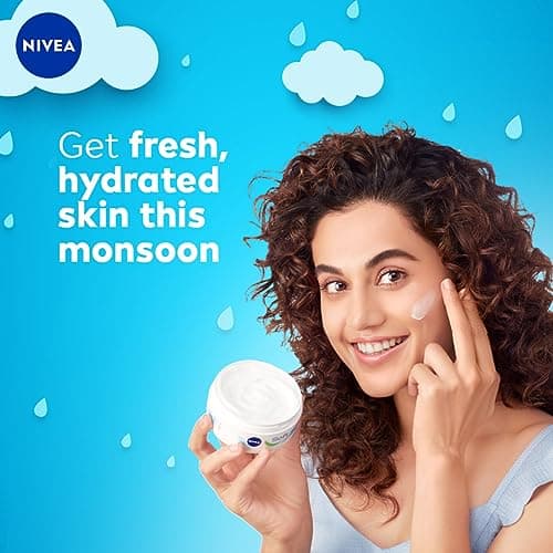 NIVEA Soft Light Moisturizer for Face, Hand & Body, Non-Greasy Cream with Vitamin E & Jojoba Oil for Instant Hydration, 300 ml (Pack of 2) 3