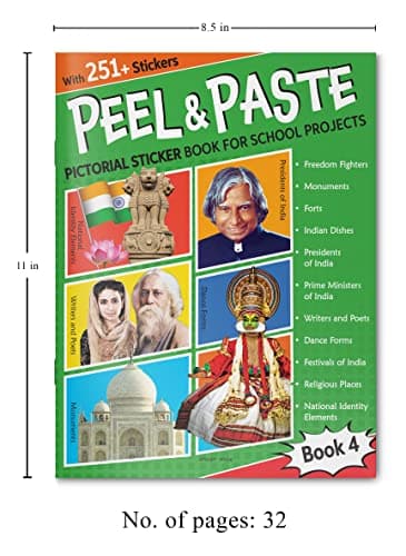 Peel & Paste - Pictorial Sticker Book For School Projects - Book 4 3