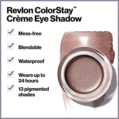 REVLON Colorstay Crème Glossy Eye Shadow Powder, Crème Brulee 5.2G, Beige 5