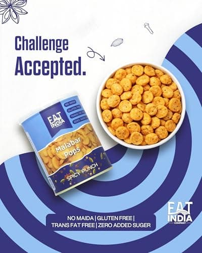Eat India Malabar Pops Spicy Punch 320g(Pack of 2x 160g) No maida| Trans Fat Free Snack| Zero Added Sugar|Exclusive|Premium 3