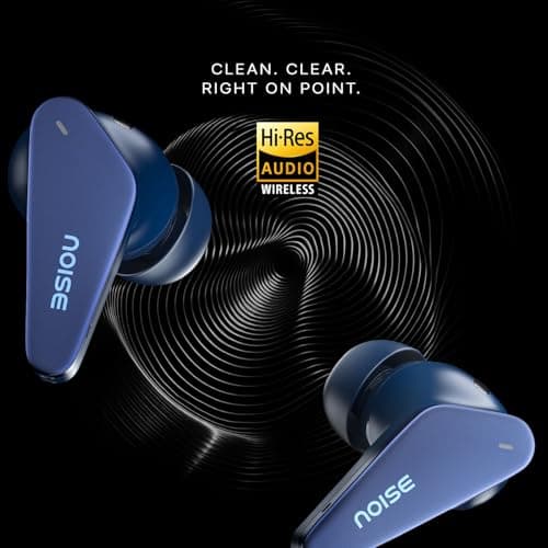 Noise Newly Launched Buds Vector Truly Wireless Earbuds with Hi-Res & LDAC, 40H of Playtime, Quad Mic with ENC, Instacharge(10 Min=120 Min), BT V5.3 (Midnight Blue) 2