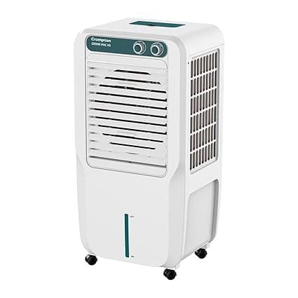 Crompton Ozone Personal Air Cooler 45L| High density honeycomb pad for cooling retention| Auto fill| Water level indicator| 4 way Air deflection| Ice chamber| Cooling mode & Auto Swing
