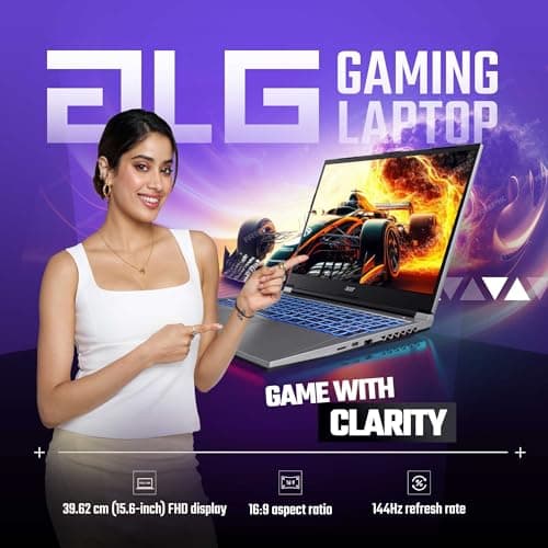 acer ALG 13th Gen Intel Core i7 Processor,Office 2024 + M365 Basic, NVIDIA GeForce RTX3050-6GB -DDR6, 16GB DDR4/512GB SSD, 39.62cm(15.6") FHD 144Hz Display,Win11Home/Wifi 6 AL15G-53, Gaming Laptop 2