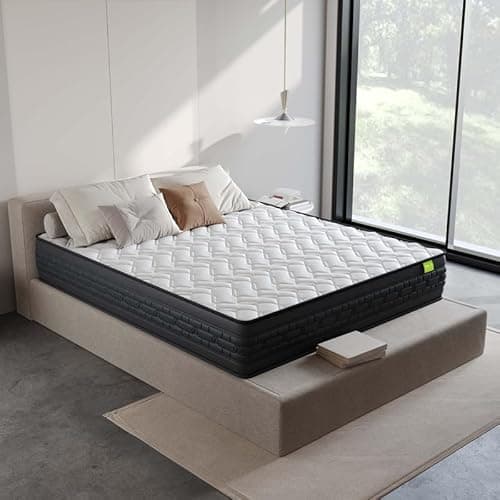 Wakeup India Luxe Comfort Tech Pocket Spring Mattress Double Size | 10 Years Warranty | Riserox 8 inch Double Bed Mattresses | Pocket Spring with Memory Foam Mattress (72x48x8 Inches,Medium Soft)