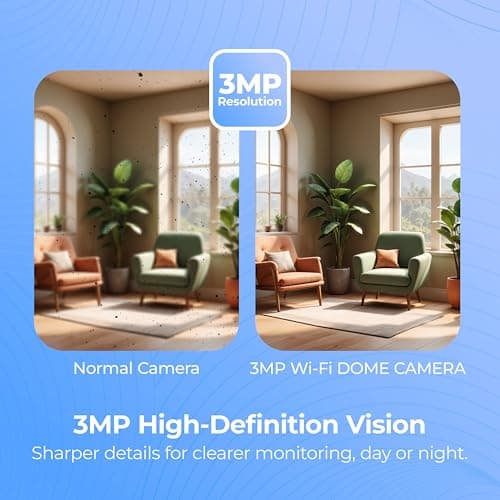 Trueview 3MP Smart WiFi Dome Security Camera | All Time Color Night Vision | Human Detection | Two Way Audio | 256GB Memory Card Support | H.265 | Alexa Compatible | STQC Approved 3
