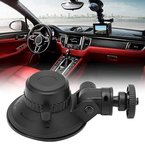 SJCAM SC-1 360° Turnable Suction Cup | Portable One-Key Lock Plastic Universal Suction Cup Mount | Small Vacuum Cup Compatible Gopro Hero 5/6/7/8/9/10/11/12 Insta 360 DJI Action Camera | Black 4