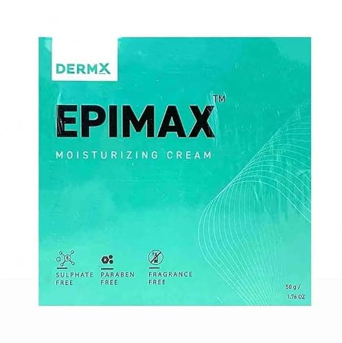 DermX EPIMAX™ Moisturising Cream, Sulphate Free, Paraben Free, Fragrance Free, Skin Barrier Repair, 50g
