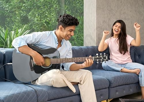 Yamaha FX280 Electro-Acoustic Guitar – Black Finish, 6-String, Cutaway Design, Spruce Top, Rosewood Fretboard, Ideal for Beginners & Stage Performers 5