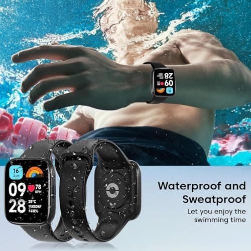 Sounce Soft Silicone Classic Strap Bands for Redmi Watch 3 Active Smart Watch Only, Comfort and Flexible Straps for Men Women and Boys & Girl 3