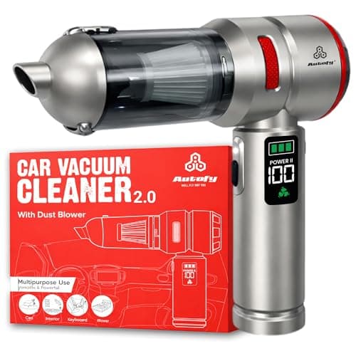 Autofy Storm 3 [4-in-1] Powerful & Fully Wireless Car Vacuum Cleaner Air Blower - 18000PA 3.5X More Suction Power - BLDC Long Life Motor - 3 Suction Speeds - 25 mins Runtime (24 Months Warranty)