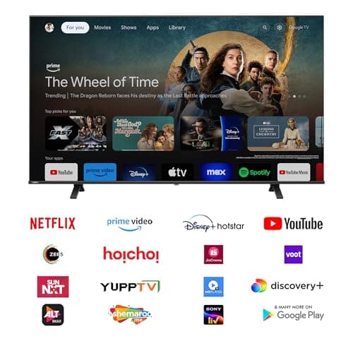 Toshiba 215 cm (85 inches) C450NP Series 4K Ultra HD Smart Google QLED TV 85C450NP (Black) 4