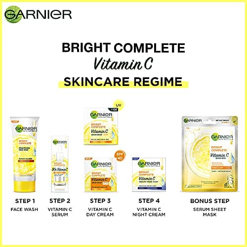 Garnier Bright Complete VITAMIN C YOGHURT Night Cream, 40g 5