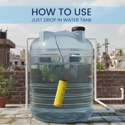 D'Cal - Hard Water Softener | For Complete House | Protects Taps, Pipes & Bathrooms | Reduces Dry Skin & Hair Loss | Easy to Use | 1 year Life | No Maintenance | Food Grade 4