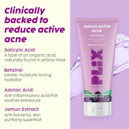 The Plant Fix Plix Jamun Face Wash and Acne Marks Serum Combo(100ML + 30ML) For Acne spots & Oil Control, For Breakouts | Oily & Acne Prone Skin | Women & Men 5