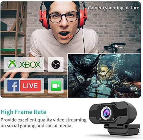 KZLYNN 1080P Ultra HD Webcam, Microphone; Laptop Desktop PC Video Webcam, Widescreen for Video Streaming, Conference, Gaming, Online Classes 5