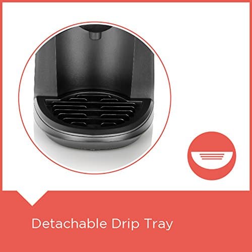Black+Decker BXCM0401IN 870W 4-Cup Espresso & Cappuccino Coffee Maker with Frothing Function | Detachable Drip Tray for Easy Cleaning | 2-year Warranty -(Black) 4