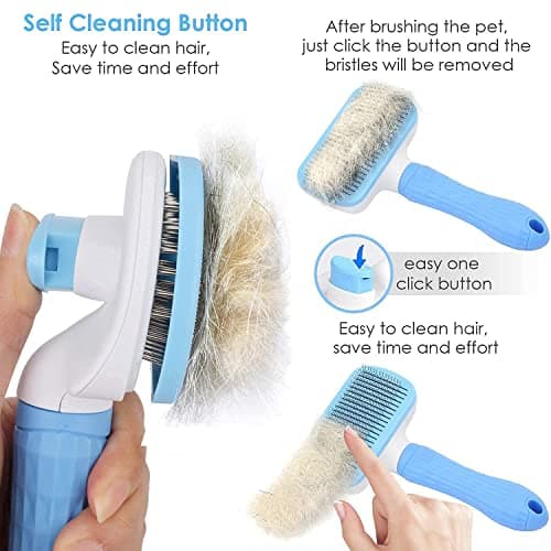 Style Keepers 6-in-1 Pet Grooming Combo for Dogs & Cats | Bathing Brush, Silicone Shampoo Dispenser, Deshedding Glove, Slicker Brush, Nail Clipper & File | Complete Pet Cleaning, Bathing & Shedding Ca 2
