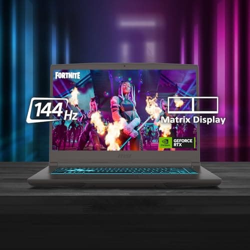 MSI Thin 15, Intel 13th Gen. i7-13620H, 40CM FHD 144Hz Gaming Laptop (16GB/512GB NVMe SSD/Windows 11 Home/NVIDIA GeForce RTX 3050, GDDR6 4GB/Cosmos Gray/1.86Kg) B13UC-124IN 2