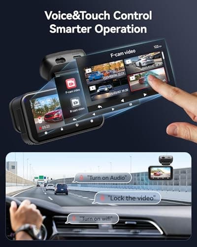 REDTIGER VC70 Dash Cam 4K Front and Rear 2.5K, STARVIS 2 IMX678 x Wondrix, Dual HDR Starlight Night View Mode, 5.8GHz WiFi6 30MB/s, 3" Touchscreen with Voice Control, Parking Mode, 128GB Card Included 5