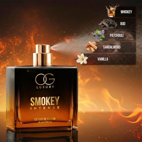 OG Luxury India's First Strongest Smokey Intense Extrait De Perfume for Man| Blends Rich Notes of Whiskey & Sandalwood | Long-Lasting Smokey Perfumes for Men | For Special Occasions & Gifting, 50ML 5