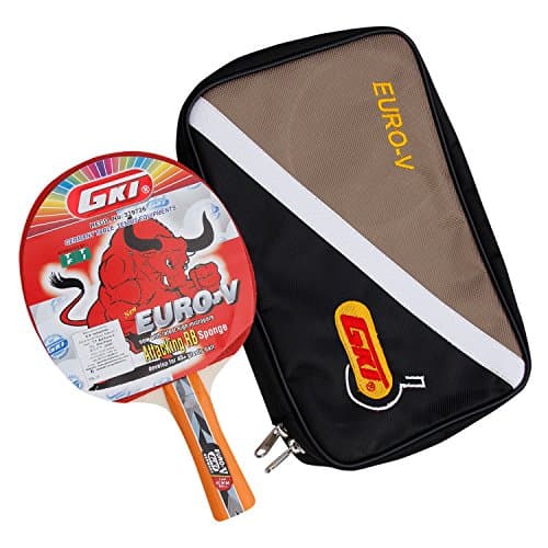 GKI Euro V Wooden Table Tennis Racquet (Multicolor, Pack of 1) 3