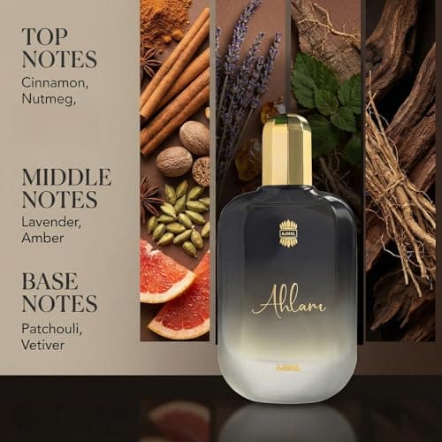 Ajmal Ahlam Men Eau De Parfum |Handpicked Luxury Long Lasting Spicy & Woody Fragrance Made in India Perfume for Men 100ML 5