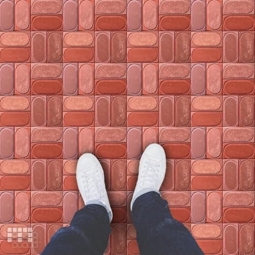 Mosaicowall Self Adhesive Vinyl Floor Tile Floor Tiles for Bedrooms, Living Room, Easy Installaion | Antiskid Flooring Tile FST078-6 X 6 Inches (Pack of 12) 2