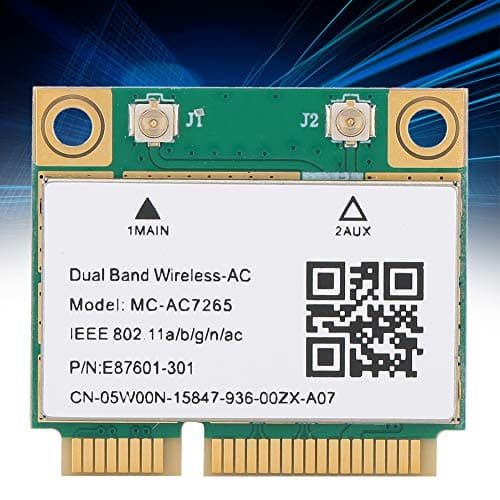 PCIe Network Card, 2.4G Dual Frequency Band(5G) WiFi Card, Universal Bluetooth 4.2 Wireless Network Adapter, for Mini PCIE Half Height Card Slots, Computer, Desktop 5