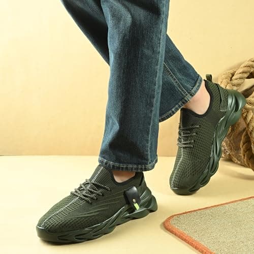 Cruiser Sneaker for Men | Lightweight & Stylish | Breathable Mesh Lace-Up Shoes | Casual Wear, Gym, & Street Style 2644-4 3