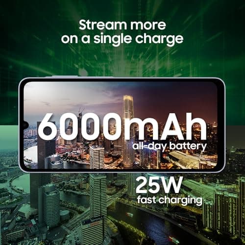 Samsung Galaxy A07 5G Smartphone (Light Violet, 4GB RAM, 128GB Storage) | 120Hz Refresh Rate | Massive 6000mAh Battery | 50MP True Dual Camera | 6 Gen OS Upgrades | Knox Vault 4