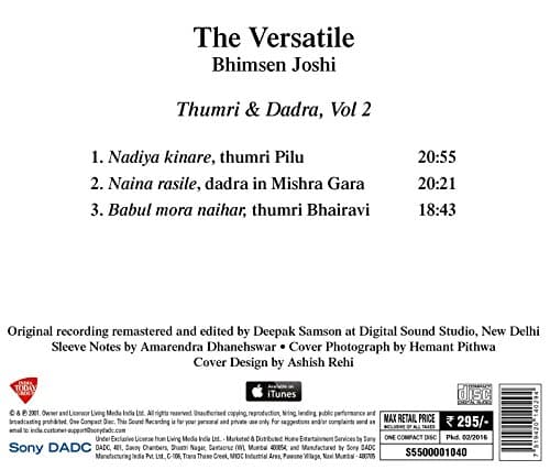 Versatile - Thumri & Dadra - Vol. 2 2