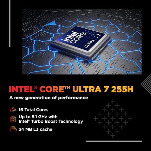 HP Omen, Intel Core Ultra 7 255H, 8GB RTX 5060 (24GB DDR5, 1TB SSD) 165Hz, 2k WUXGA, 3ms, 400 nits, 16''/40.6cm, Win11, M365* Office24, Black, 2.42kg, an0015TX, RGB, Gaming Laptop 3