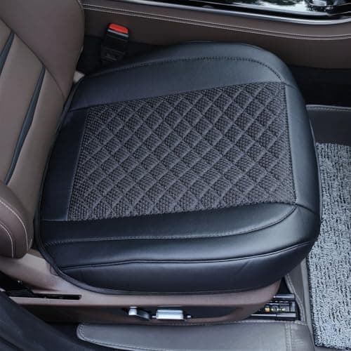 Suninbox Car Seat Covers,2 Pack Leather Bottom Car Seat Cover 2